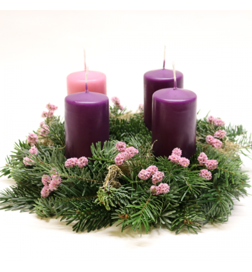 Advent Wreath - diameter 31cm - Candles 8cm x 5cm